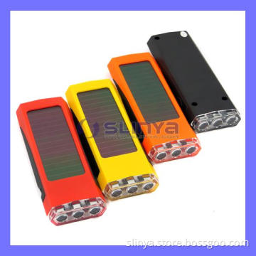 Mini 80mAh Battery Solar 3 LED Flashlight Torch Lamp Promotion Xmas Gift Emergency Tool (SL-819)
